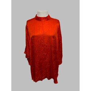 Lane Bryant Red Draping Blouse - size 24